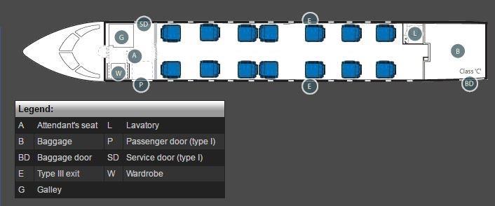 Crj 200 схема салона